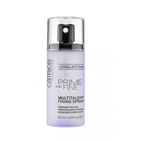 Catrice Prime And Fine Multitalent Fixing Spray Facial Spray Transparent Long-Lasting Vegan 50ml