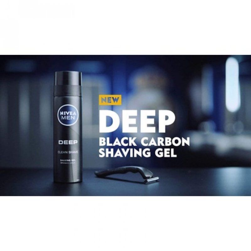 Nivea Men Deep Shaving Gel Black Carbon 200ml