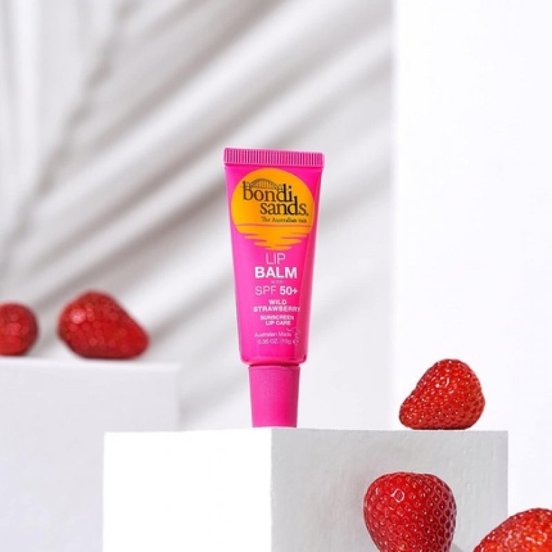 Bondi Sands Lip Balm SPF 50 Wild Strawberry Moisturizing Lip Care with Sun Protection 10g