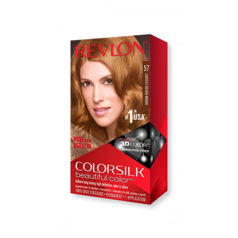 Revlon ColorSilk Beautiful Color 57 Lightest Golden Brown