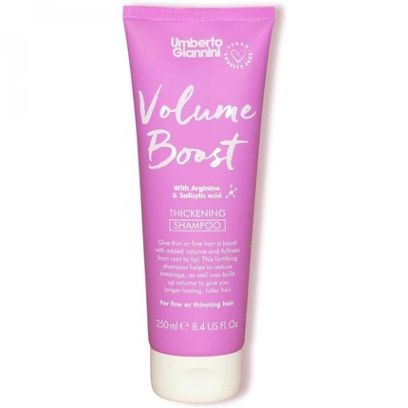 Umberto Giannini Volume Boost Thickening Shampoo for Fine and Thin Hair - Vegan and Cruelty Free 250ml