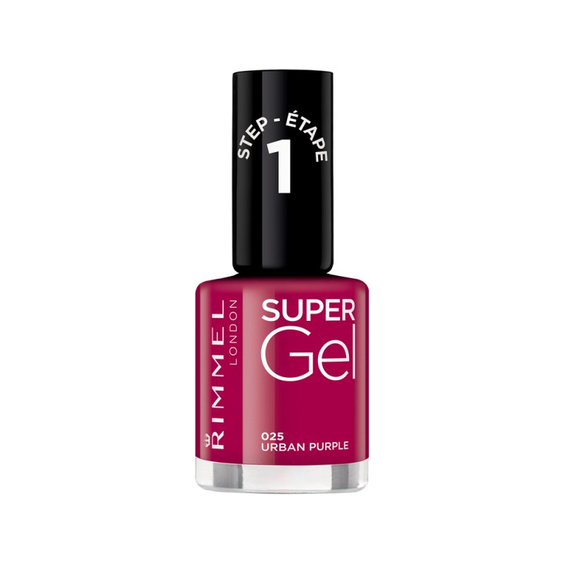 Rimmel London Supergel Kate Nail Lacquer 025 Urban Purple 12ml