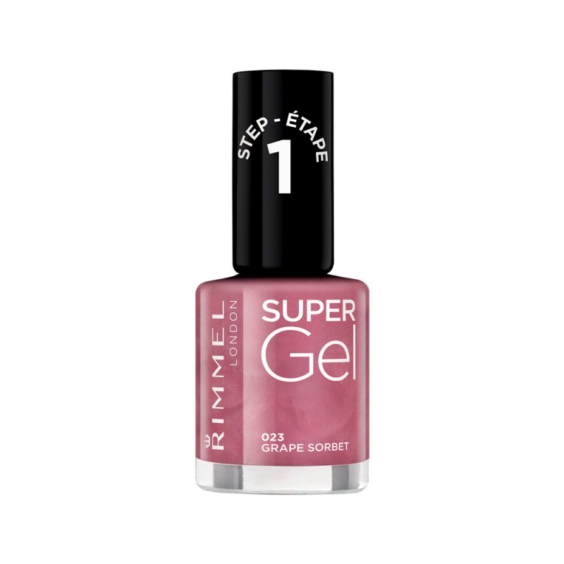 Rimmel London Super Gel by Kate Moss Nail Polish Shade 12 Soul Session Nude Pearl-Effect Pink