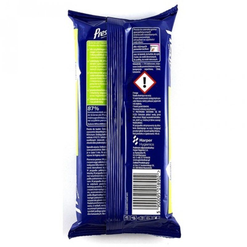 Harper PRESTO Toilet Wipes 48 Count