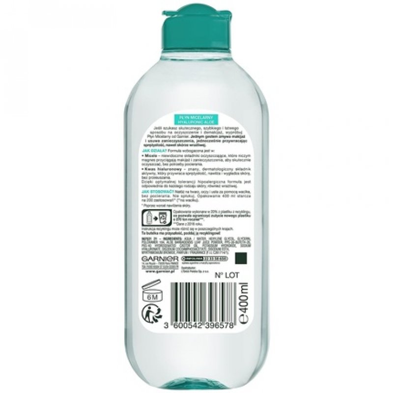 Garnier Hyaluronic Aloe Micellar Cleansing Water 400ml