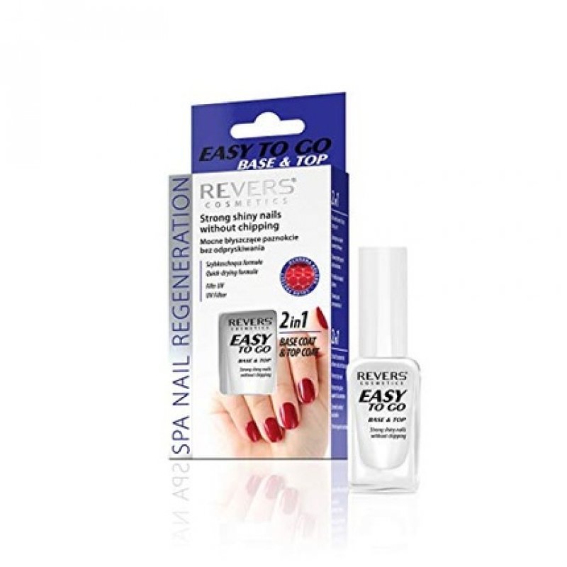 REVERS 2 in 1 Easy to Base and Top | Strong Shiny Nails without Chipping | Nail Conditioner Strengthener 10ml