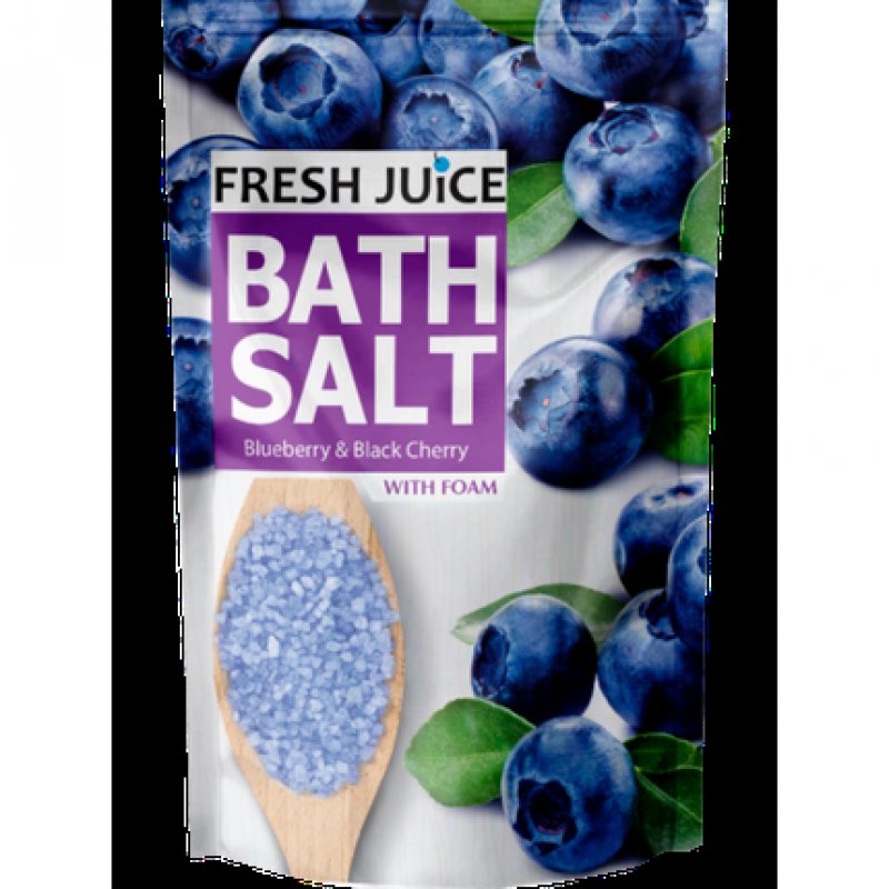 Blueberry & Black Cherry Bath Salt with Rich Minerals and Foam 500g