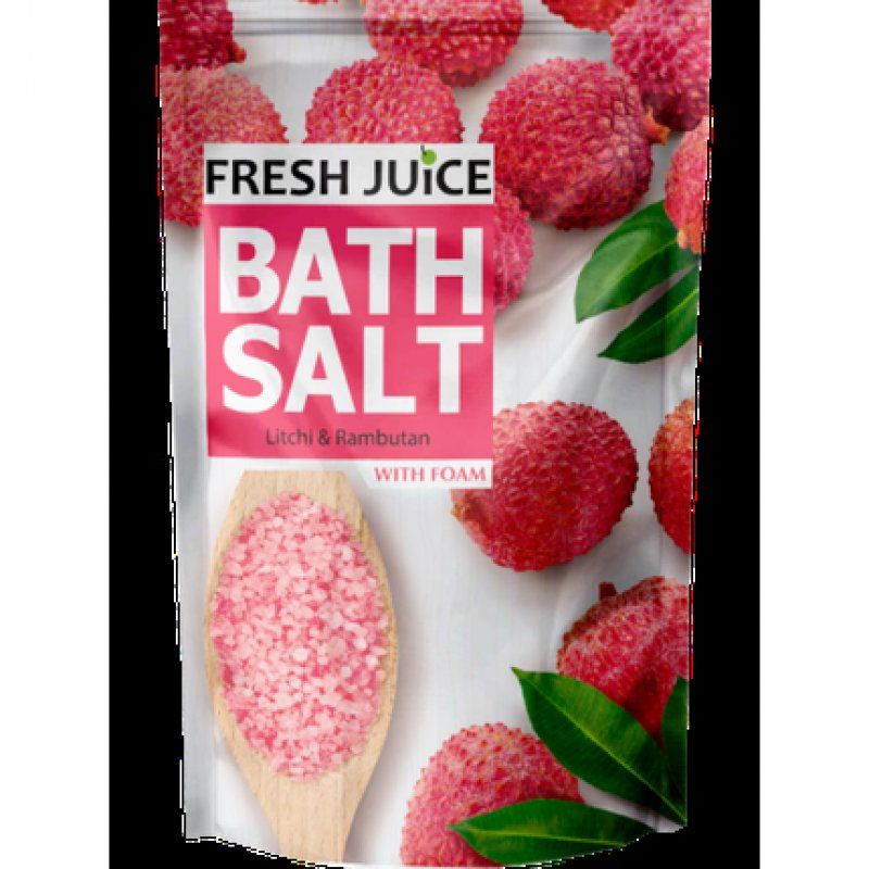 Litchi & Rambutan Bath Salt with Foam Rich Minerals 500g Fresh Juice