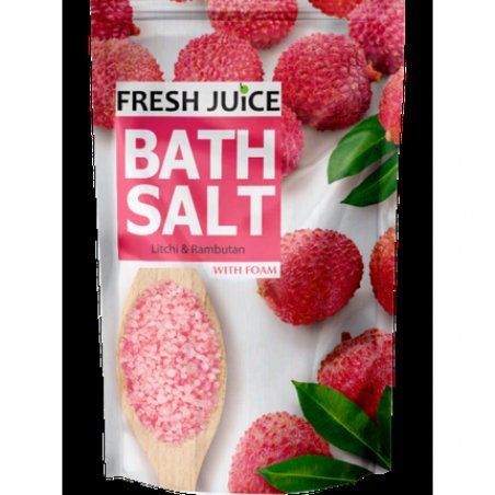 Litchi & Rambutan Bath Salt with Foam Rich Minerals 500g Fresh Juice