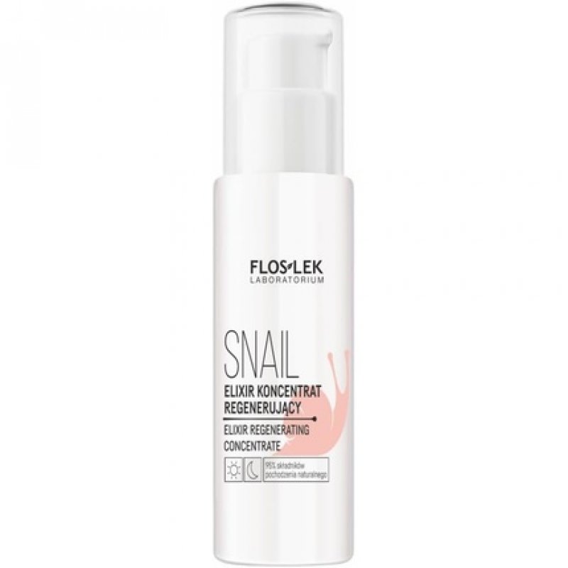 FLOSLEK Snail Face Serum 30ml Anti-Ageing Gel Cream Eye Cream for Dark Circles Puffiness & Crows Feet Natural Facial