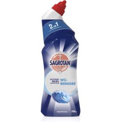 Sagrotan Ocean Fresh Toilet Cleaner 2in1 Cleaning Agent with Anti-Dirt Film for Long-Lasting Toilet Freshness 750ml