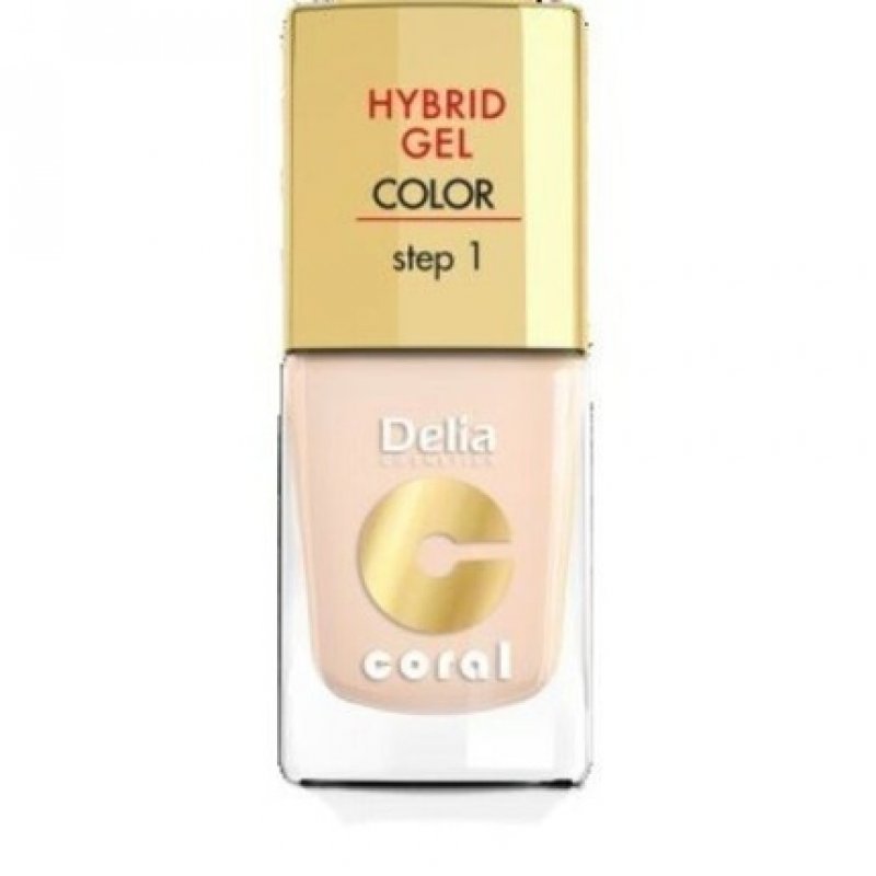 Delia Cosmetics Coral Hybrid Gel Nail Polish No. 20 Ivory 11ml