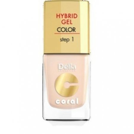 Delia Cosmetics Coral Hybrid Gel Nail Polish No. 20 Ivory 11ml