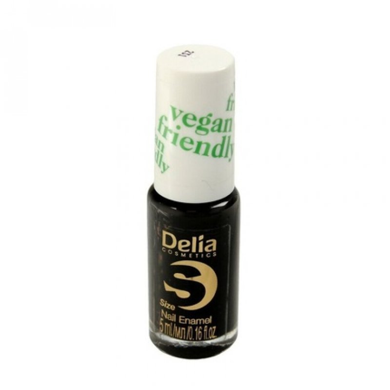 Delia Cosmetics Vegan Friendly Nail Polish Size S Black Orchid 5ml