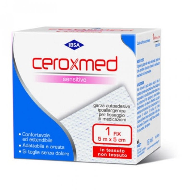 Ceroxmed Sensitive Self-Adhesive Gauze Fix Size 5m X 5cm