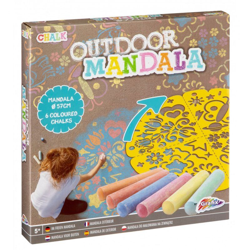 Grafix - Outdoor Mandala - 6 pcs chalk (610002)