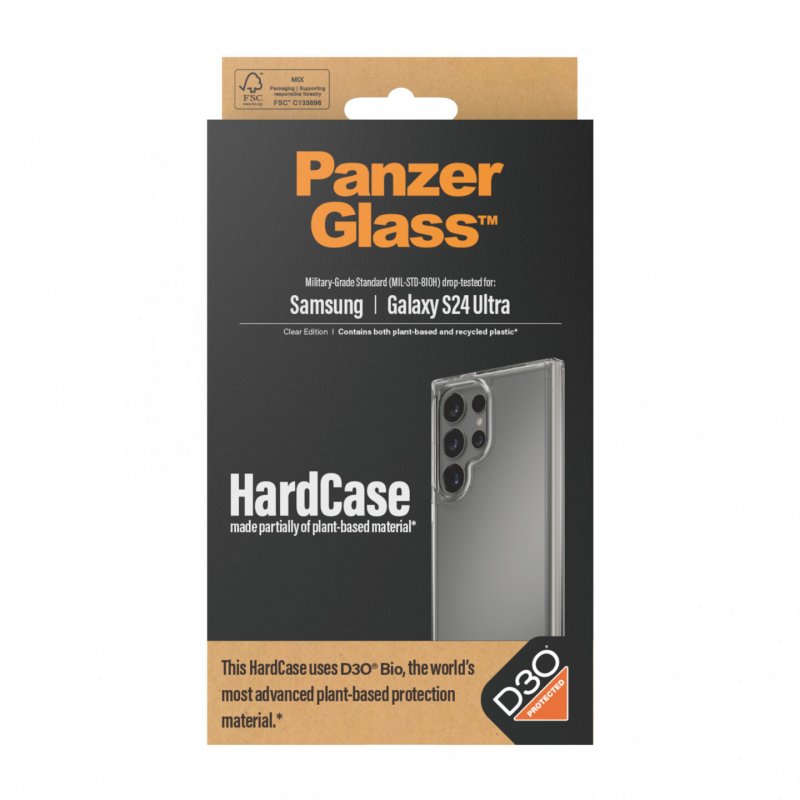 PanzerGlass HardCase with D3O Samsung Galaxy S24 Ultra | Transparent