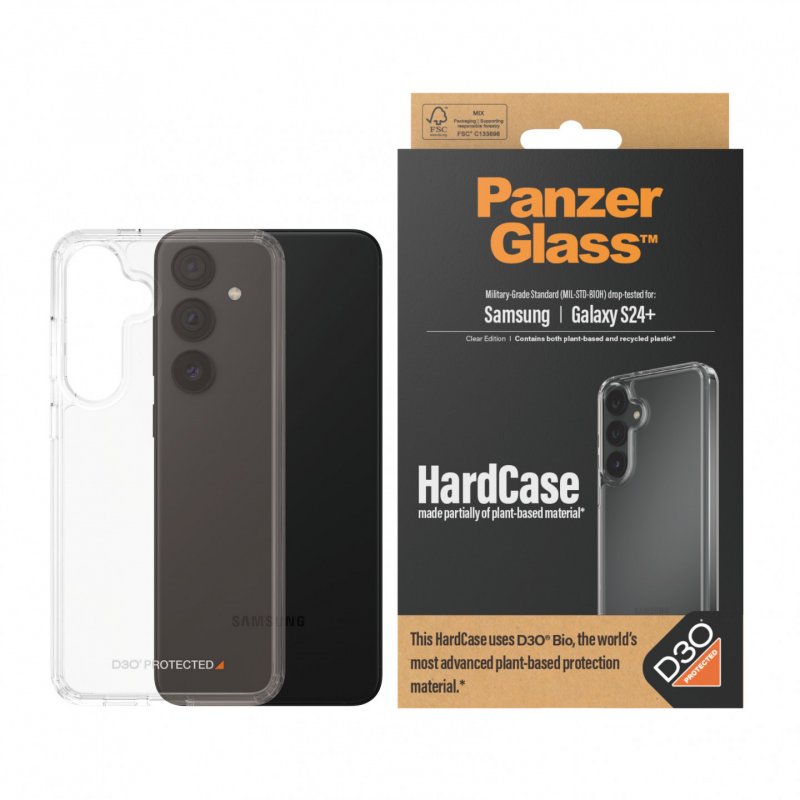 PanzerGlass HardCase with D3O Samsung Galaxy S24 Plus | Transparent