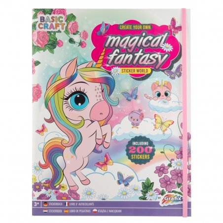 Grafix - Magical Fantasy Sticker World Book (200 pcs) (100074)