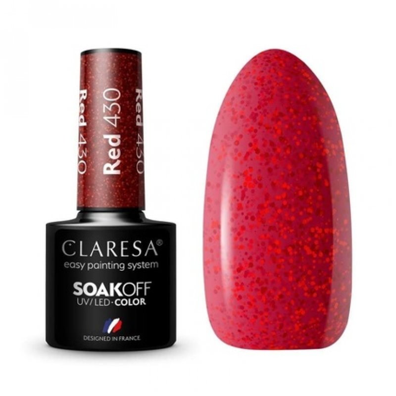 Claresa 430 RED UV Nail Polish 5ml