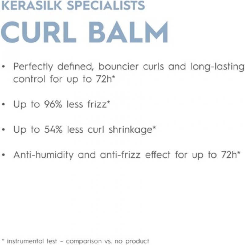 Kerasilk Curl Balm Curly Hair Vegan Formula Anti-frizz Anti-humidity 75ml