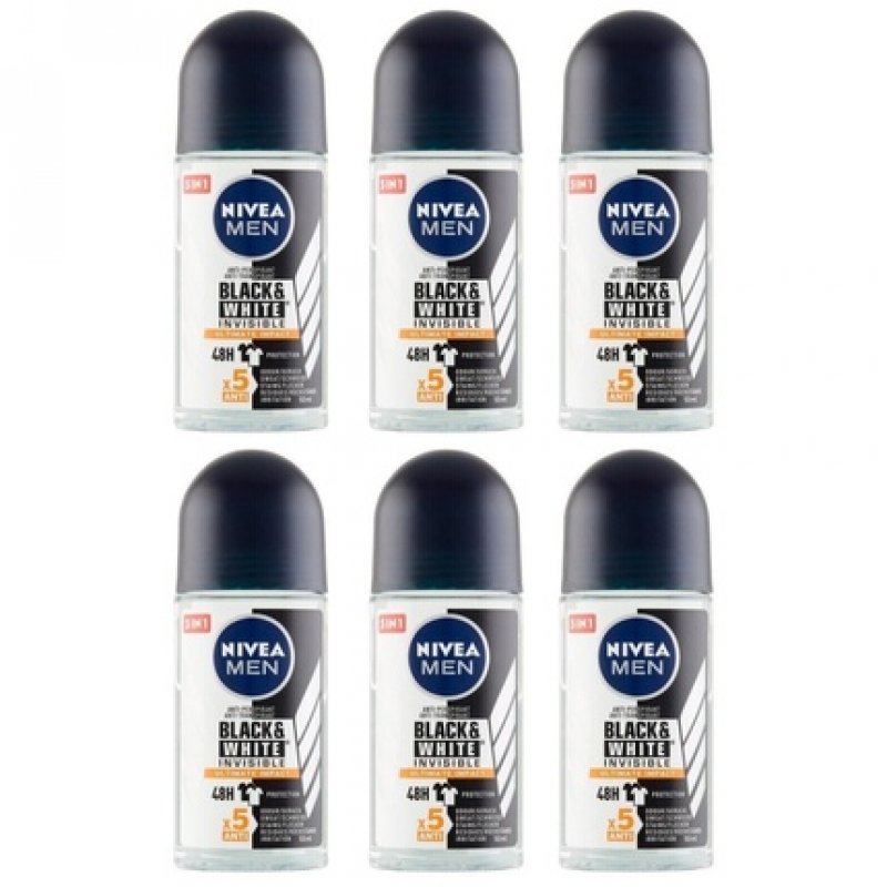 Nivea - Men Black & White Invisible Ultimate Impact - Ball Antiperspirant 50ml