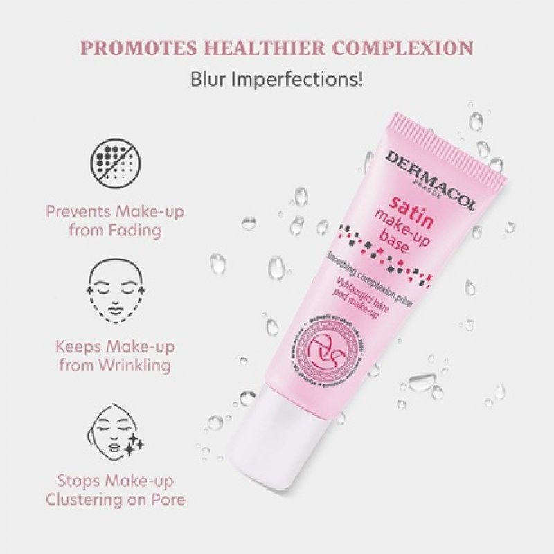 Dermacol Satin Makeup Base Matte Face Primer for Wrinkles and Pores 10ml 1406A