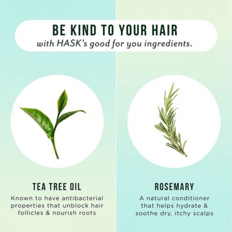 HASK Tea Tree Oil & Rosemary Conditioner Soothing Scalp Care 355ml