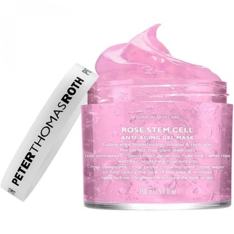 Peter Thomas Roth Rose Stem Cell Anti-Aging Gel Mask Nourishing Face Care Mask with Rose Water, Pink Canina, Aloe Vera,