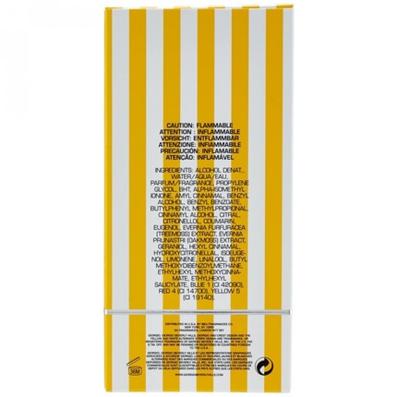 Giorgio Beverly Hills Yellow For Men EDT Spray 118ml