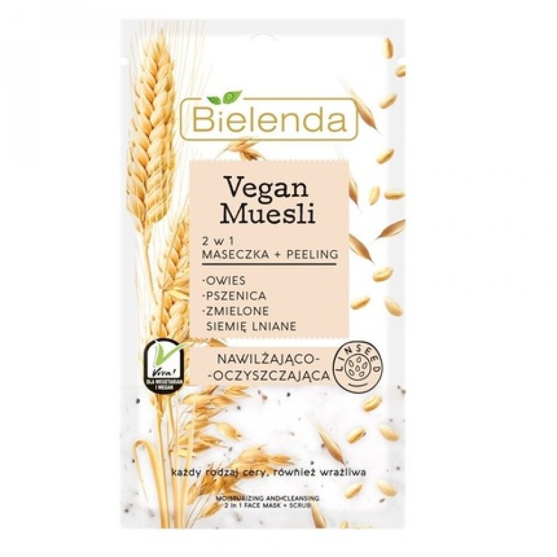 Bielenda Vegan Muesli Cream Serum Body Milk Butter Face Mask for All Skin Types