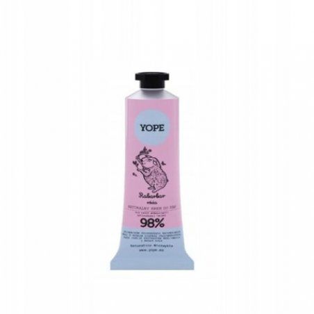 Yope Natural Hand Cream with Rhubarb and Rose 50ml