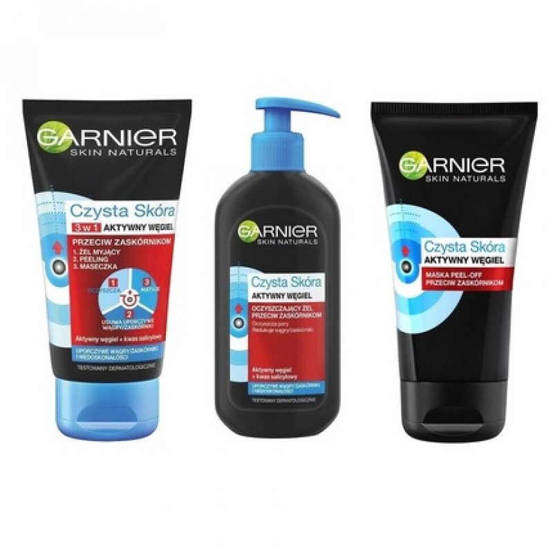 Garnier Hautklar Activated Charcoal Cleansing Gel Peeling Mask Against Blackheads