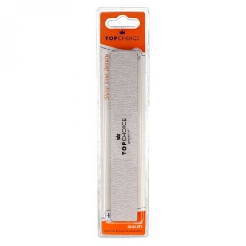 Top Choice 2-Function Rectangular Nail File 80/100 Grit 18cm
