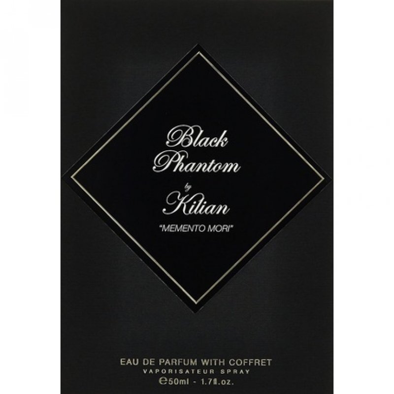 Kilian Black Phantom Memento Mori Refillable Perfume Spray 50ml with Clutch