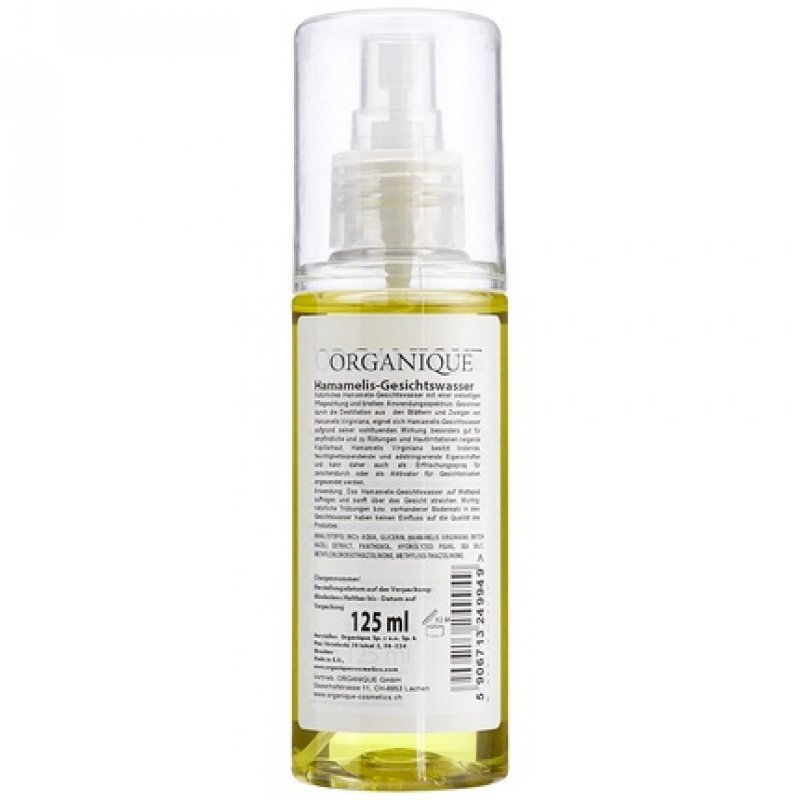 ORGANIQUE Witch Hazel Tonic Hamamelis Water 125ml