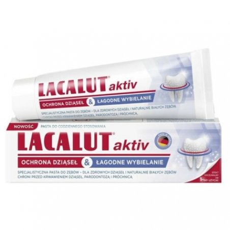 Lacalut Activ Toothpaste Gum Protection Active Teeth Whitening 75ml