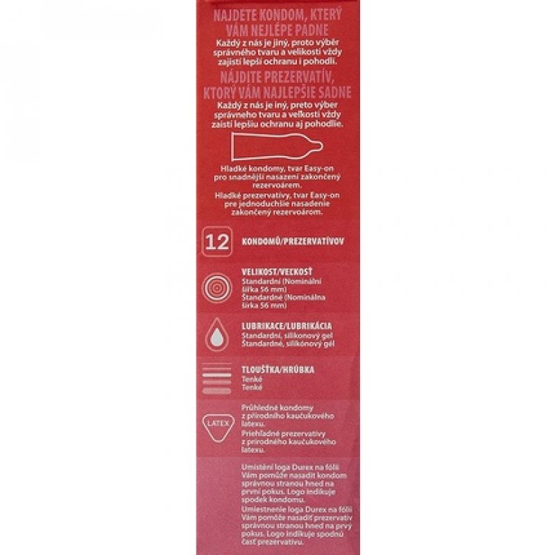 Durex Feel Thin Classic Condoms for Intense Sensation and Intimacy 12 Pack