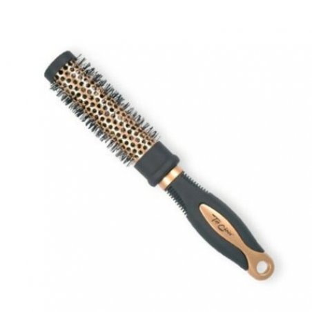 Top Choice Exclusive Round Gold/Black Hairbrush 62018-02