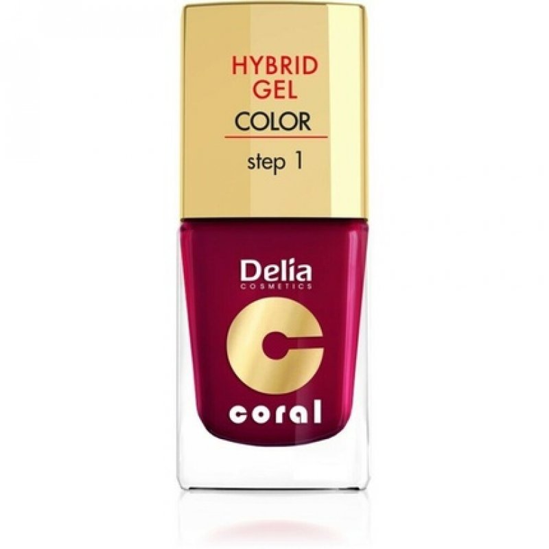 Delia Cosmetics Coral Hybrid Gel Nail Polish No. 18 Marsala 11ml