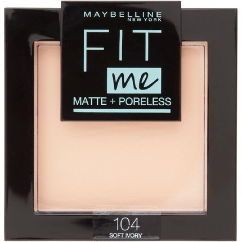 Maybelline New York Fit Me Matte and Poreless Face Powder 104 Soft Ivory 8.2g