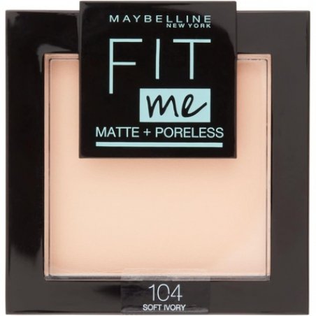 Maybelline New York Fit Me Matte and Poreless Face Powder 104 Soft Ivory 8.2g