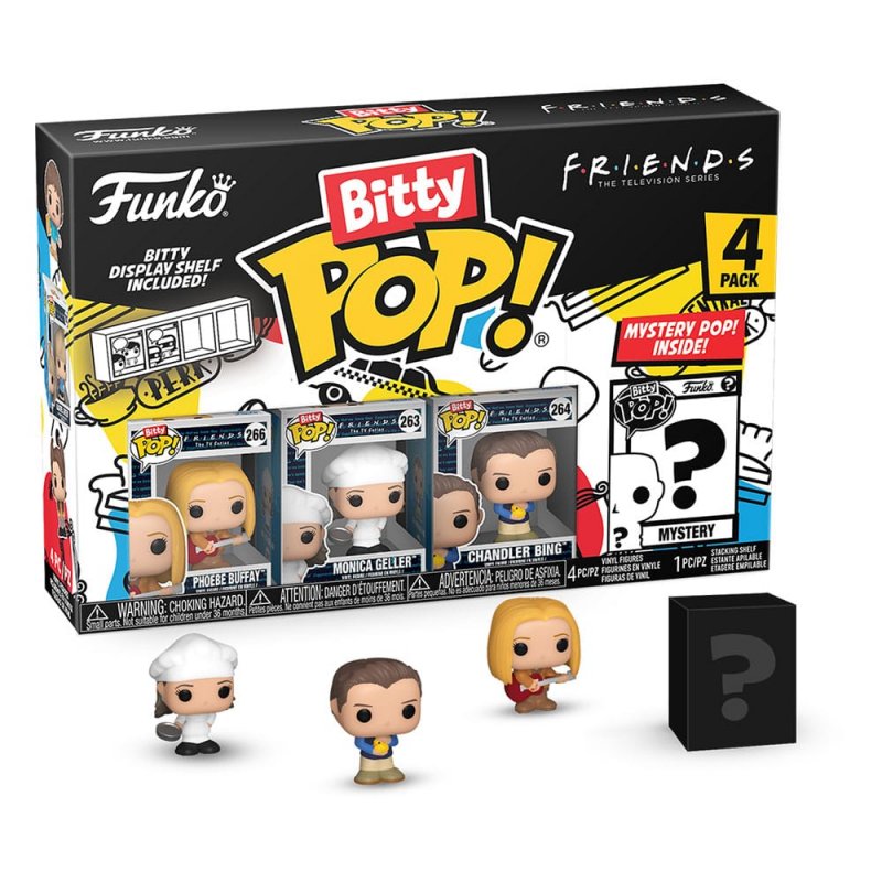 Friends pack 4 figurines Bitty POP! Vinyl Phoebe 2,5 cm