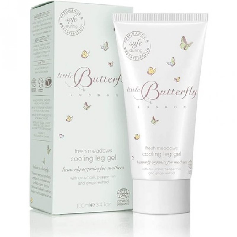 Little Butterfly London Fresh Meadows Cooling Leg Gel for Moms Comfort for Tired Legs and Feet with Natural Ingredients