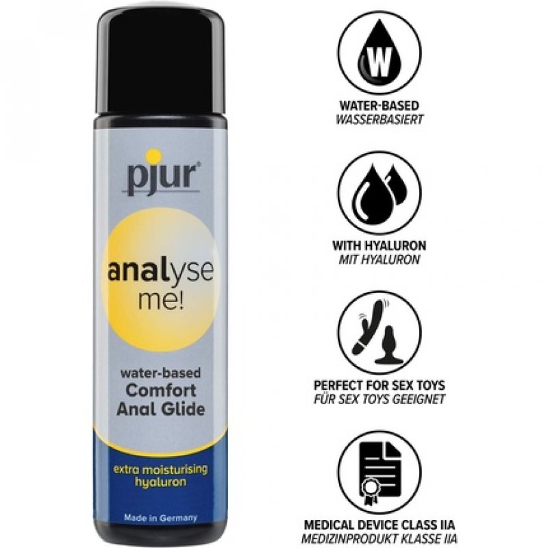 pjur analyse me! Moisturising Water-Based Lubricant for Comfortable Anal Sex and Sex Toy Use 250ml