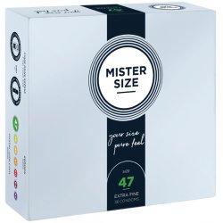 Mister Size Ultra-Sensitive Condoms for Men Extra Thin Extra Fine Extra Lube Made from 100% Natural Rubber Latex in