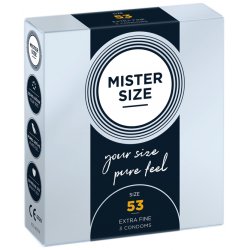 Mister Size 53mm Ultra-Sensitive Condoms for Men Extra Thin Extra Fine Extra Lube Made from 100% Natural Rubber Latex