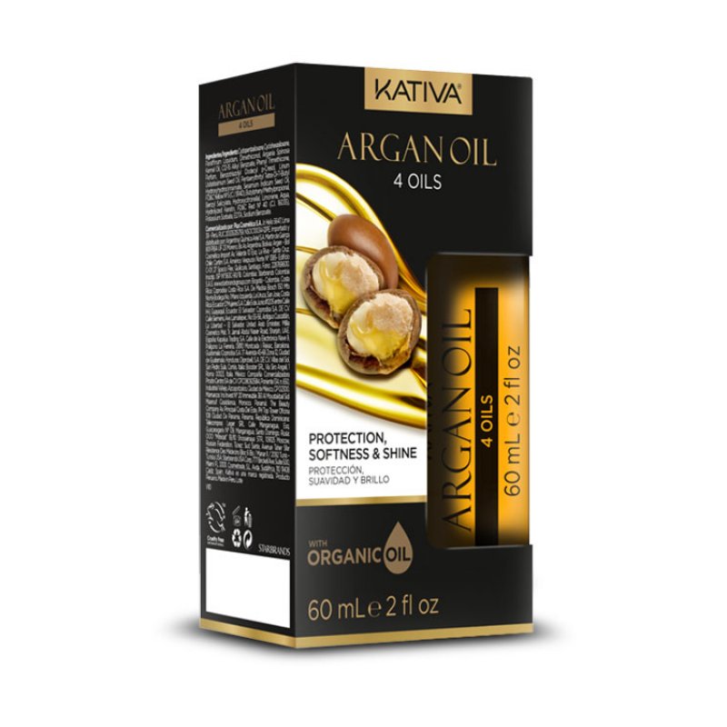 KATIVA Argan Oil 4 Oils Huile de cheveux 60 ml Femmes