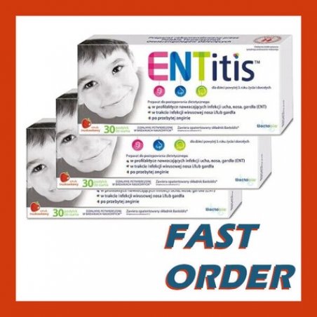ENTitis Strawberry Immune System Kids Lozenges