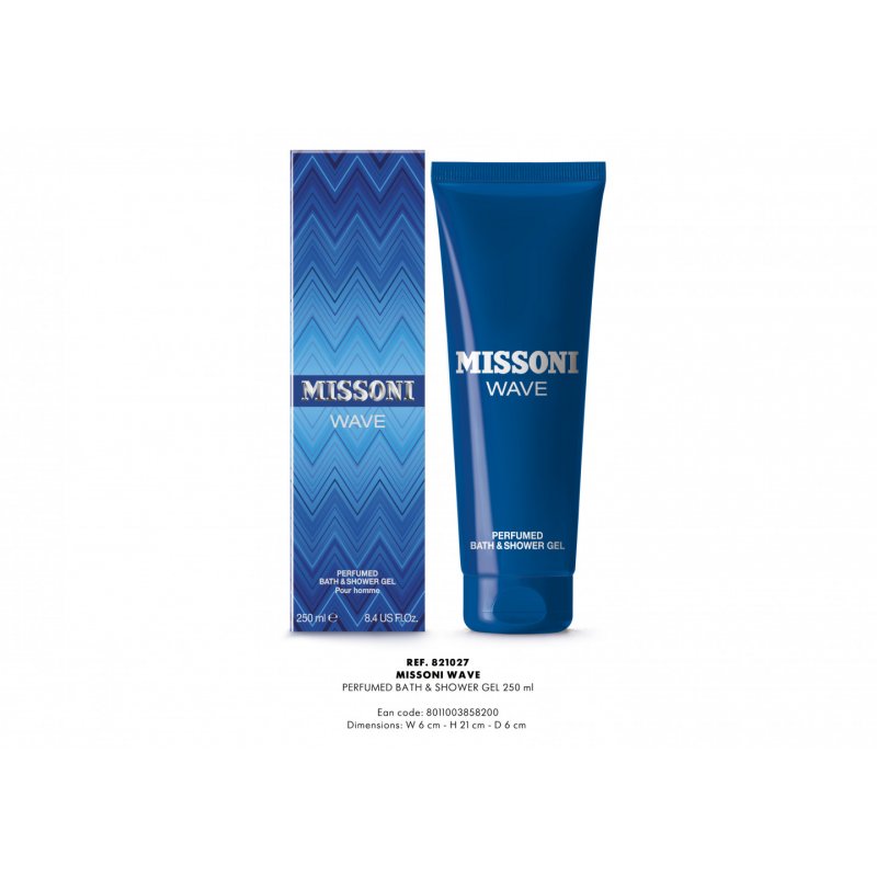 Missoni Wave Bath & Shower Gel 250ml